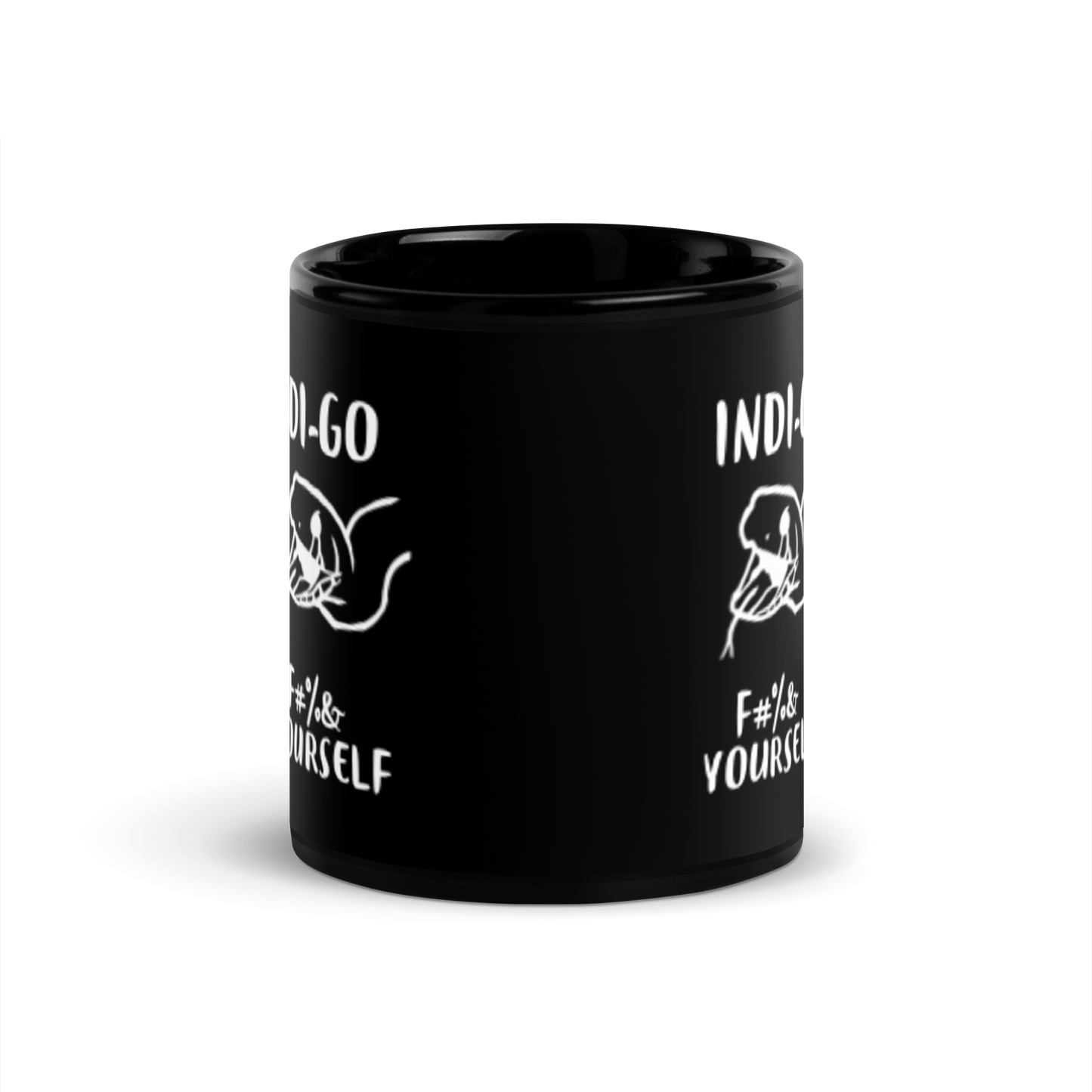 Indi-go Bad Language Black Mug