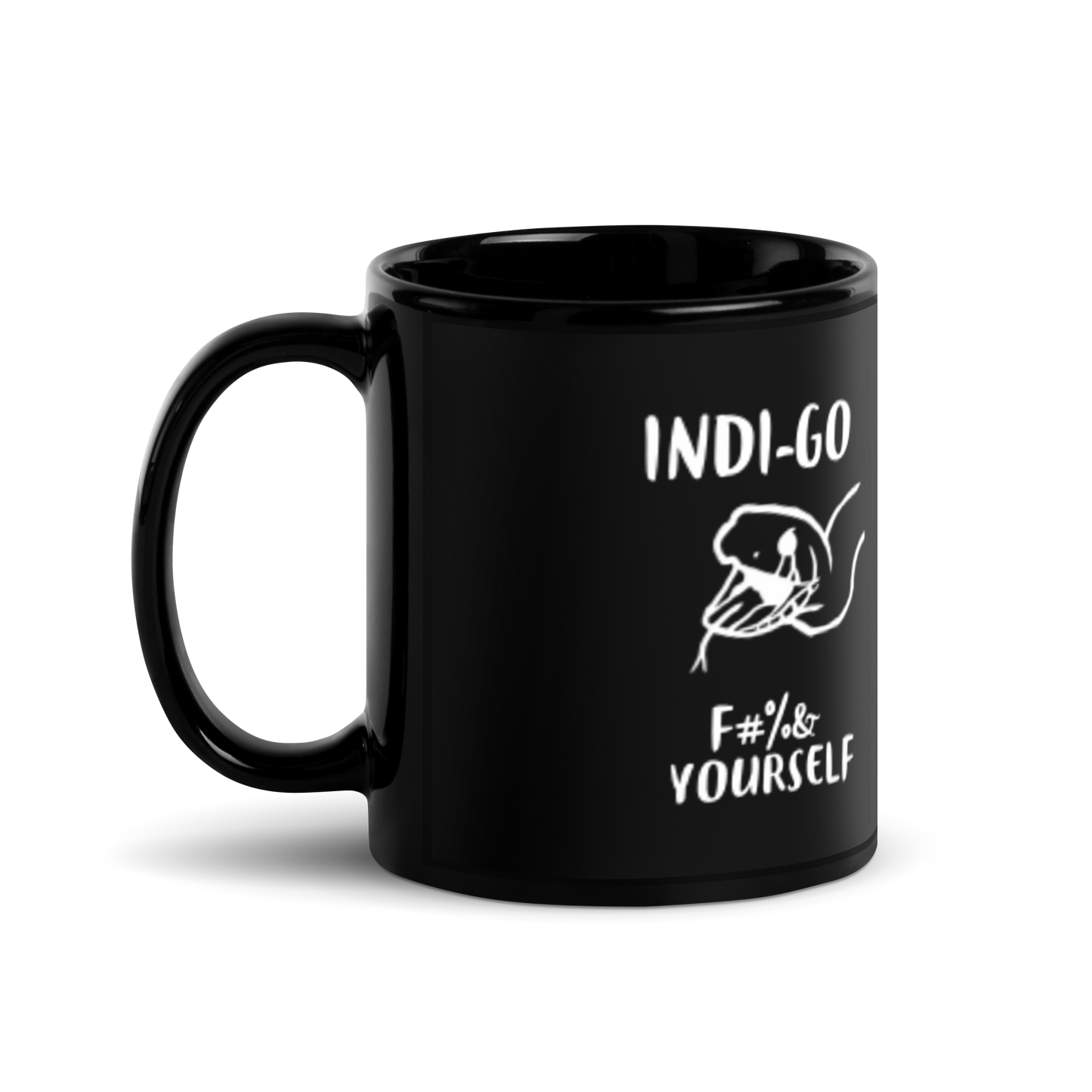 Indi-go Bad Language Black Mug