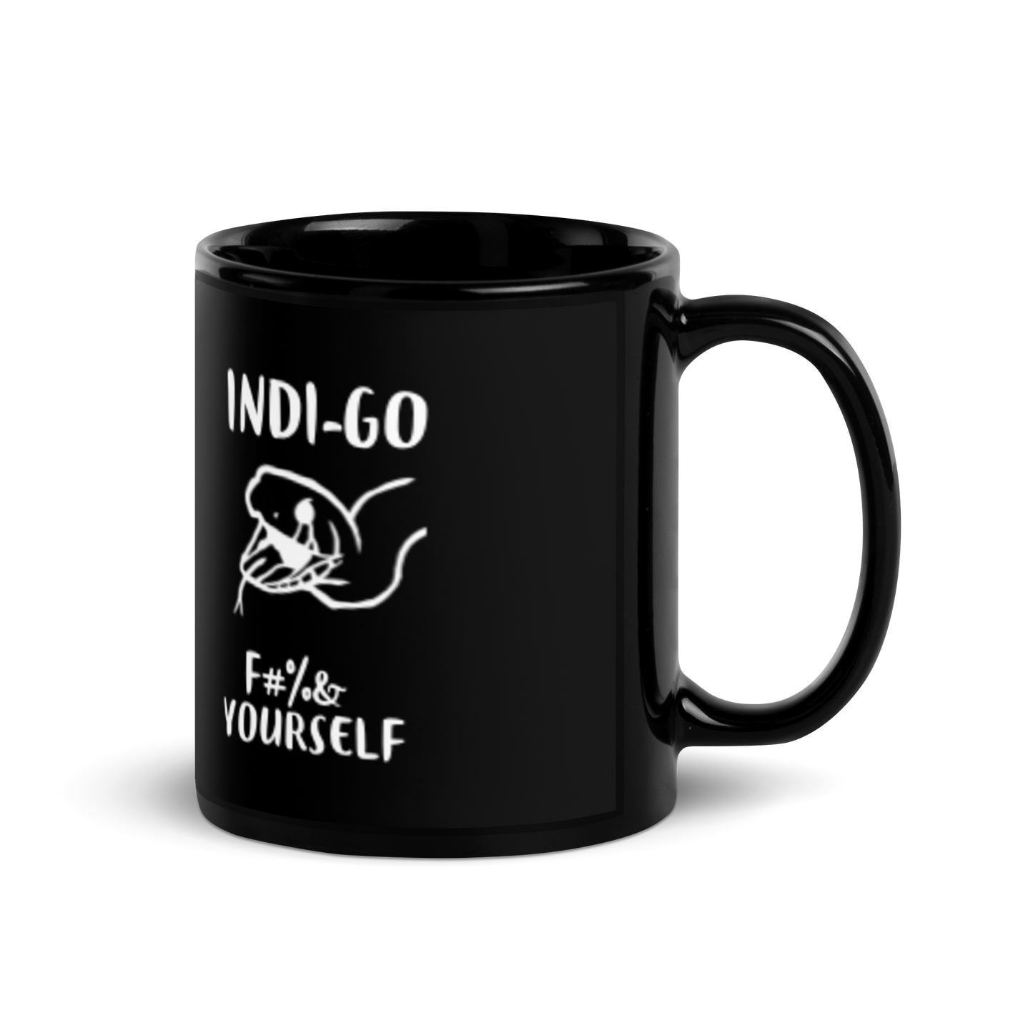 Indi-go Bad Language Black Mug