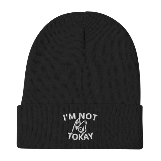 I'm Not Tokay Embroidered Beanie