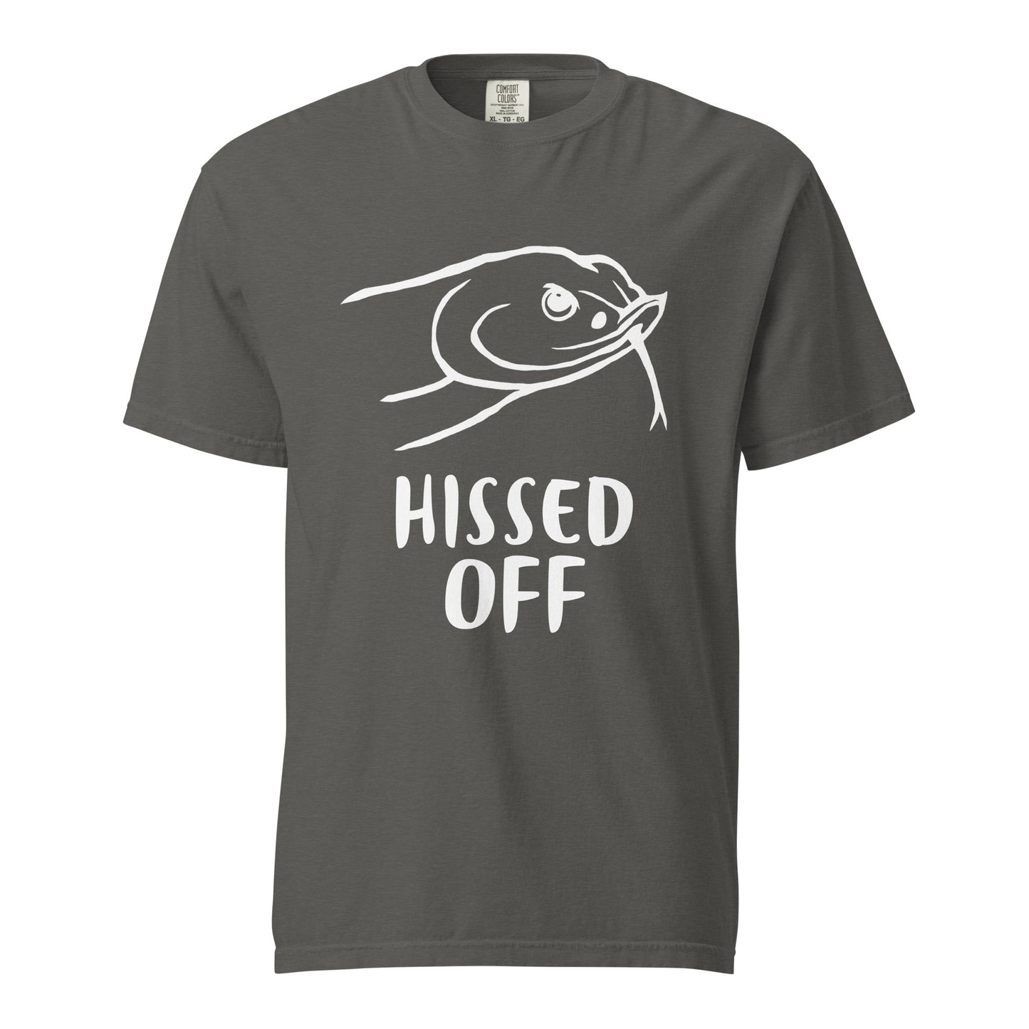 Hissed Off White Text T-Shirt