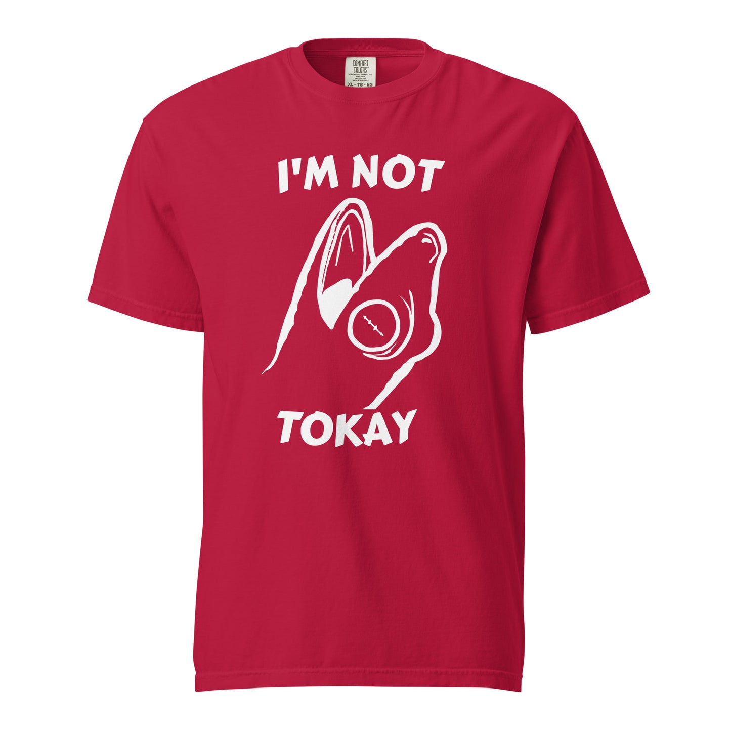 I'm Not Tokay White Text T-Shirt